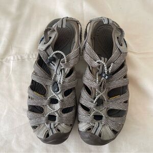 Keen Brown Beige Whisper Sport Waterproof Hiking Sandals Shoes Womens Size 6.5